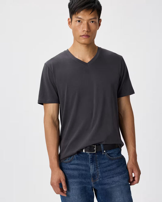 100% Pima Cotton Luxe Touch V-Neck Tee - US 7494