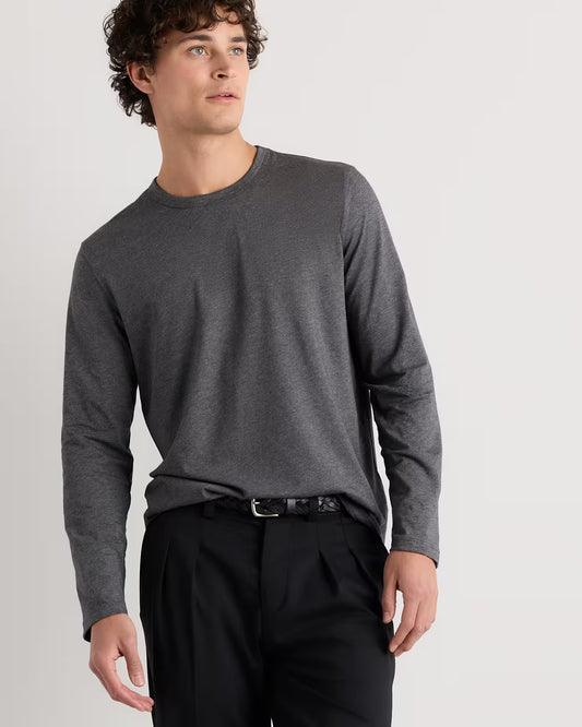 100% Pima Cotton Luxe Touch Long Sleeve Tee - US 1644