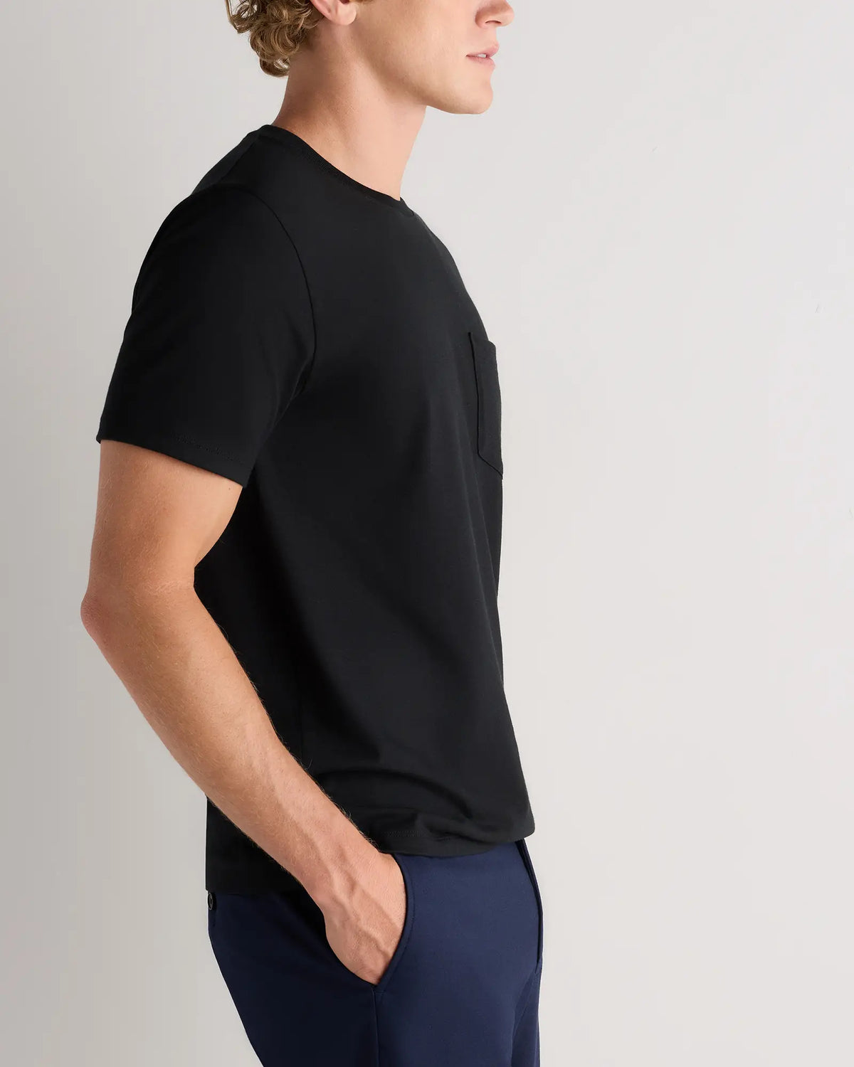 100% Pima Cotton Luxe Touch Pocket Tee - US 1241