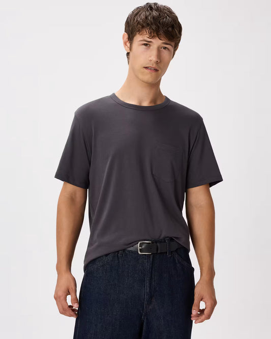 100% Pima Cotton Luxe Touch Pocket Tee - US 8876