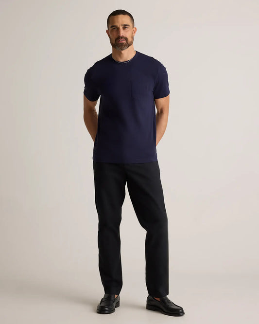 100% Pima Cotton Luxe Touch Pocket Tee - US 6739