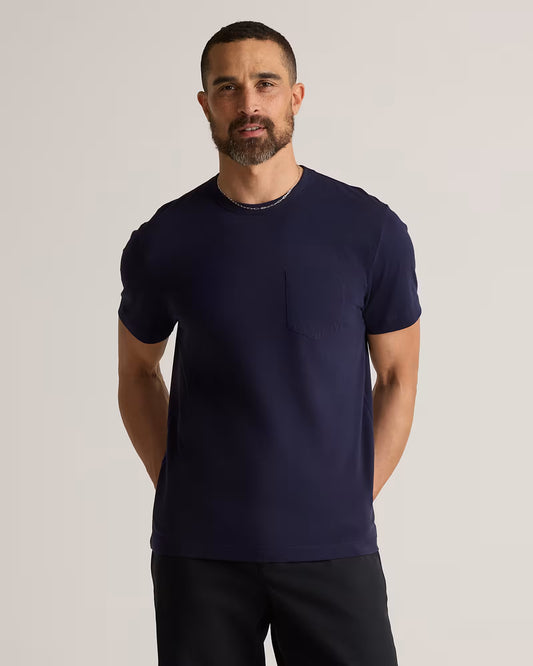 100% Pima Cotton Luxe Touch Pocket Tee - US 6739
