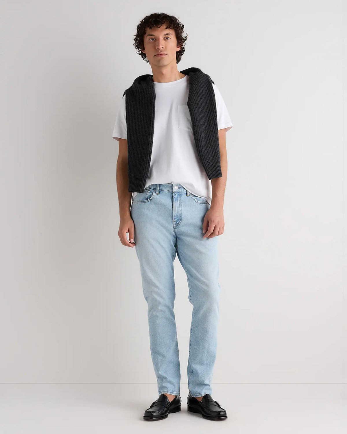 100% Pima Cotton Luxe Touch Pocket Tee - US 8644
