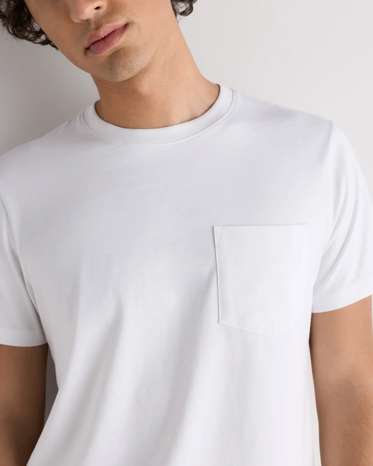 100% Pima Cotton Luxe Touch Pocket Tee - US 8644