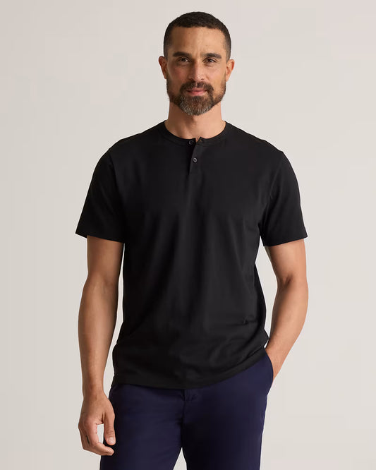 100% Pima Cotton Luxe Touch Henley - US 0990