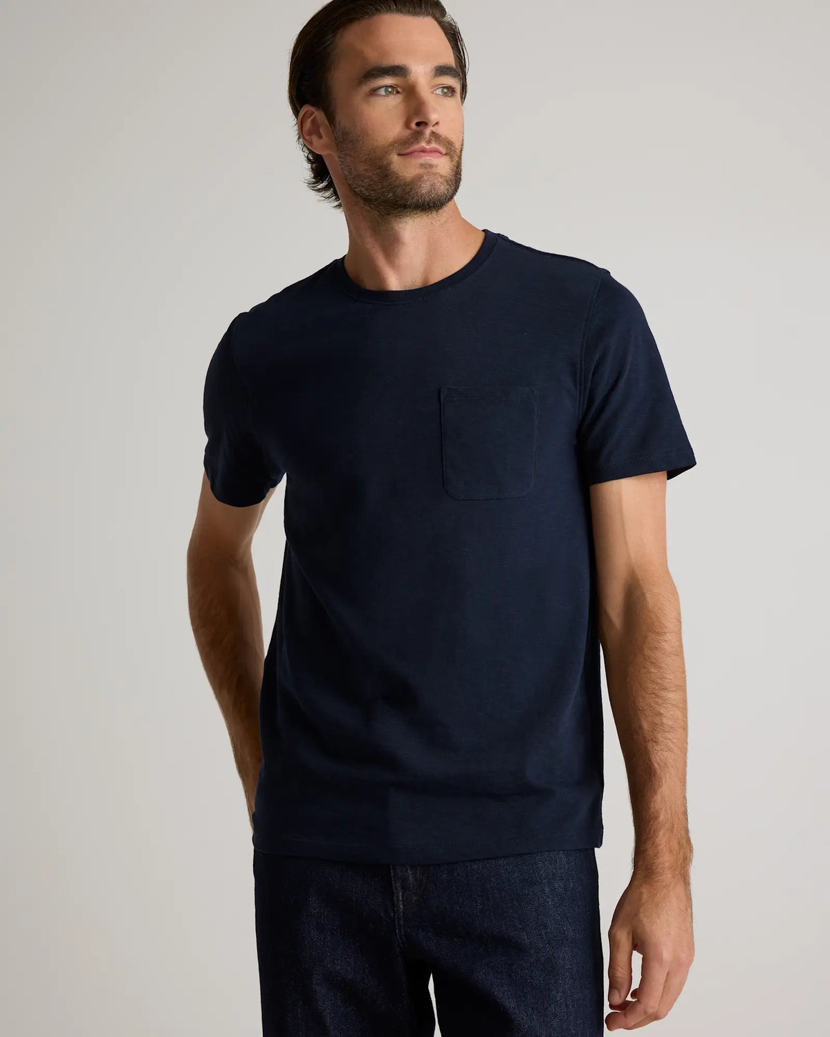 100% Organic Cotton Slub Pocket Tee - US 6158