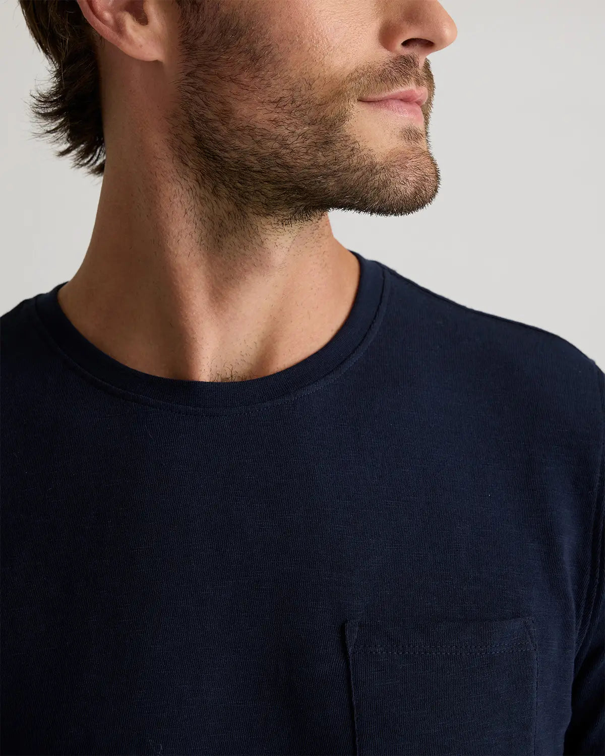 100% Organic Cotton Slub Pocket Tee - US 6158