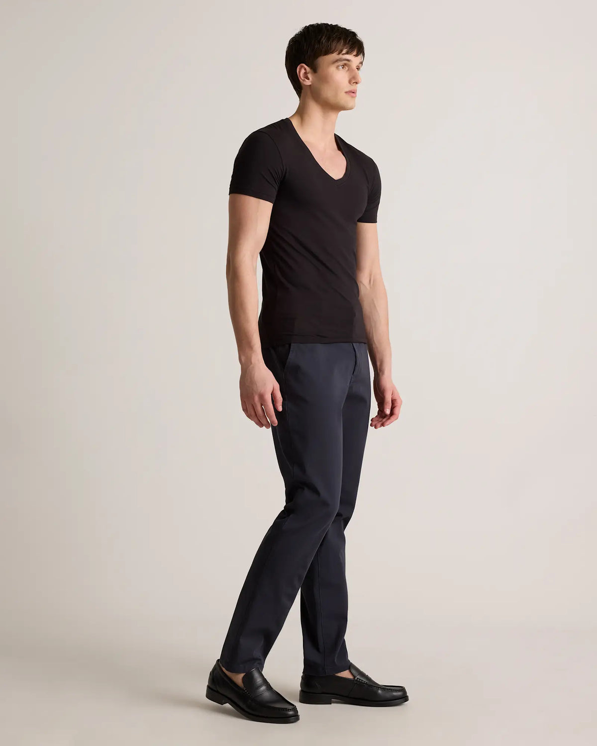 Soft Stretch V-Neck Undershirt (3-Pack) - US 4923
