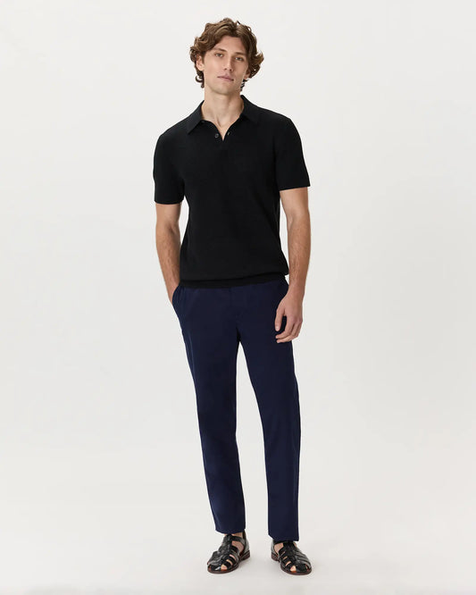 100% Organic Cotton Mesh-Stitch Sweater Polo - US 8290