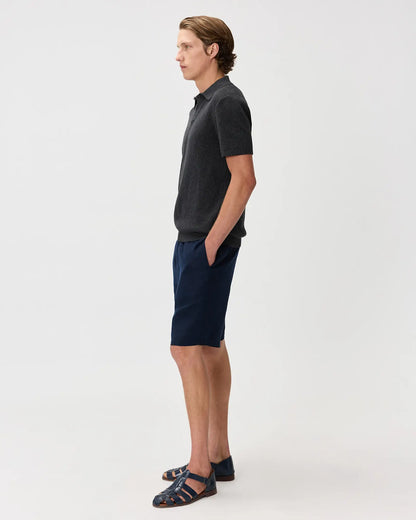 100% Organic Cotton Mesh-Stitch Sweater Polo - US 6131