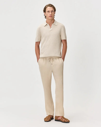 100% Organic Cotton Mesh-Stitch Sweater Polo - US 3230