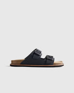 Nubuck Leather Double Buckle Slide - US 1098