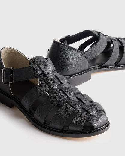 Calfskin Leather Fisherman Sandal - US 8816