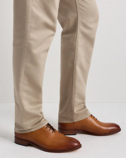 Calfskin Leather Plain Toe Oxford - US 2075