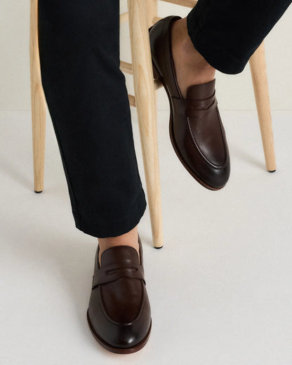 Calfskin Leather Penny Loafer - US 0325