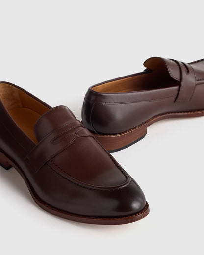 Calfskin Leather Penny Loafer - US 0325