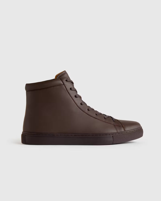 Italian Leather High Top Everyday Sneaker - US 0736