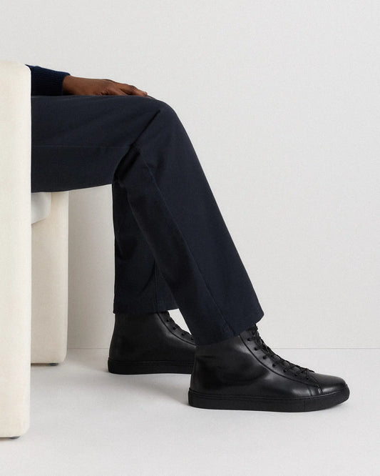 Italian Leather High Top Everyday Sneaker - US 7401