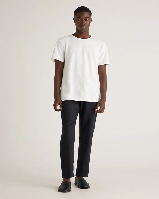 100% European Linen Drawstring Beach Pants - US 2891