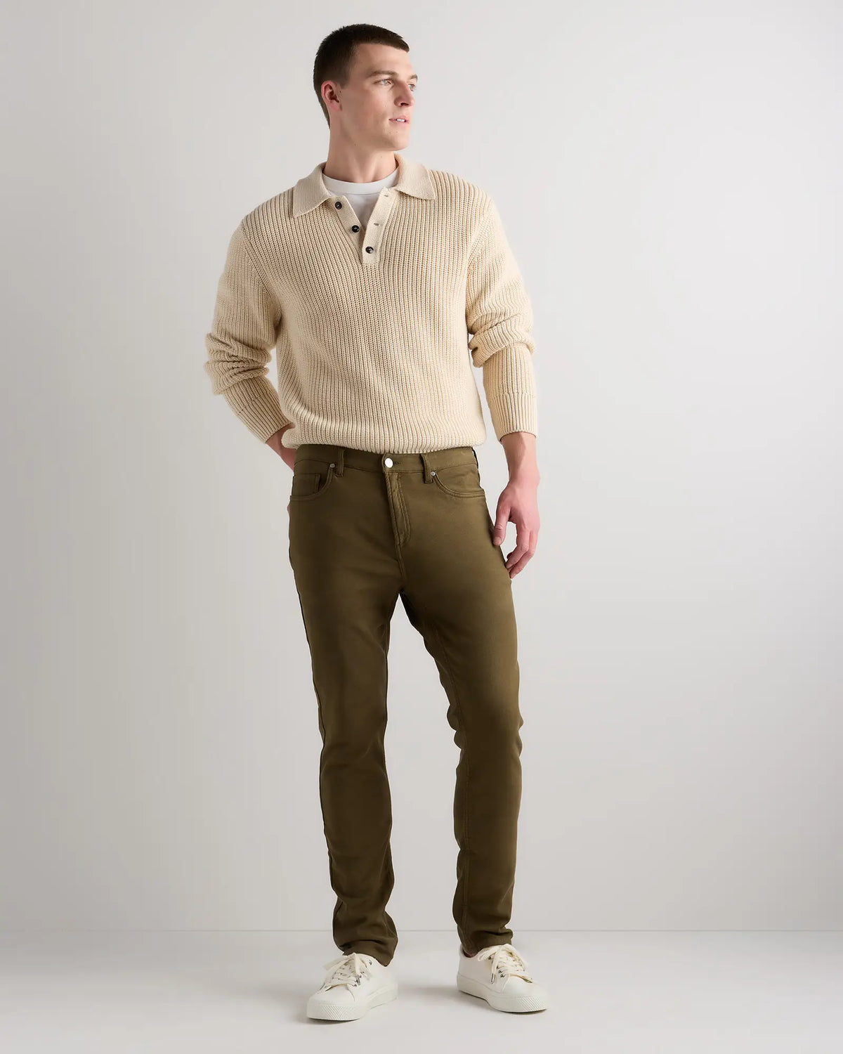 French Terry 5-Pocket Pants - Slim - US 1917