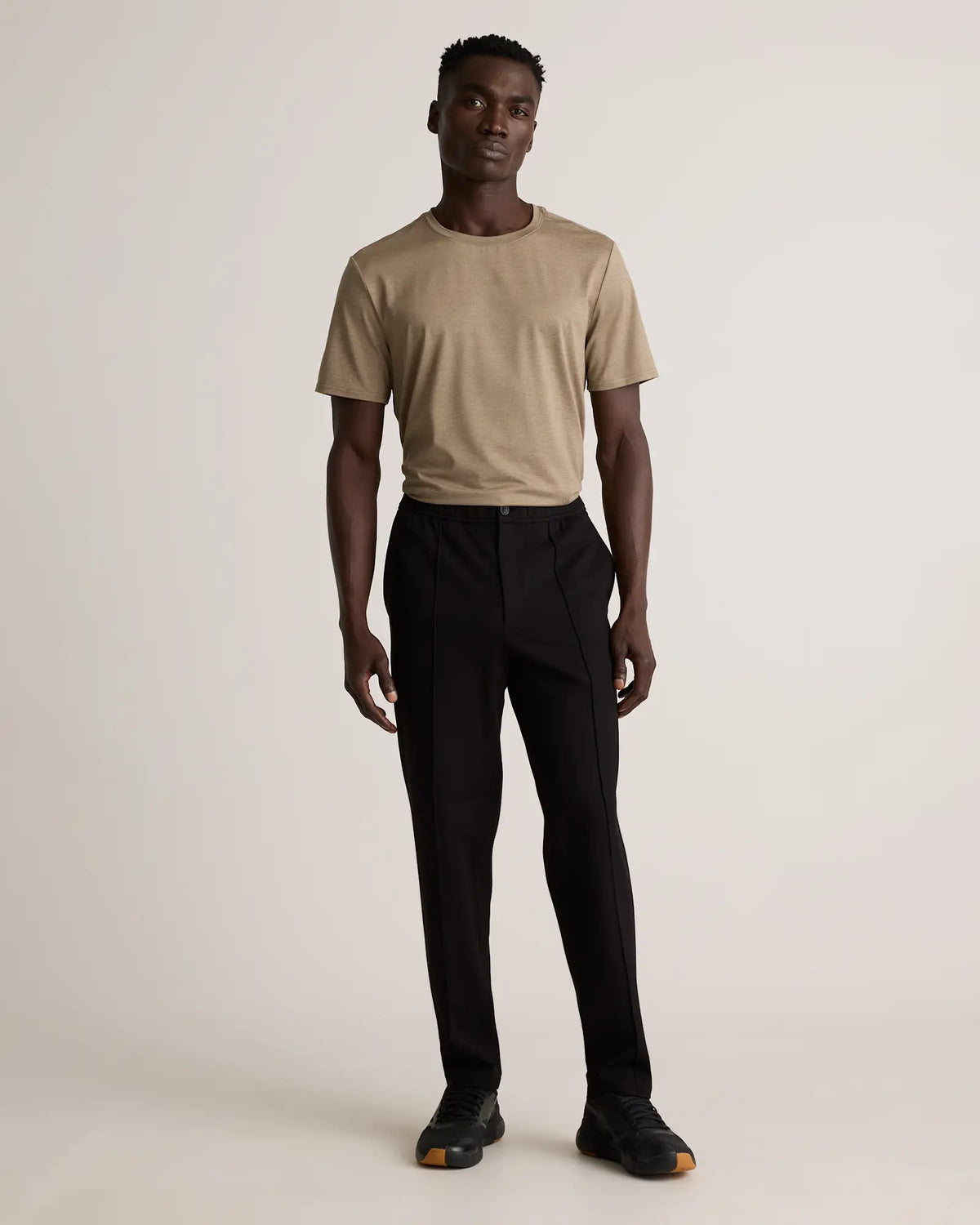 Stretch Knit Pintuck Trousers - US 6713
