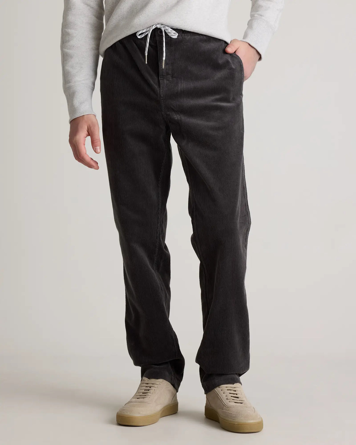Organic Stretch Corduroy Drawstring Trousers - US 6457