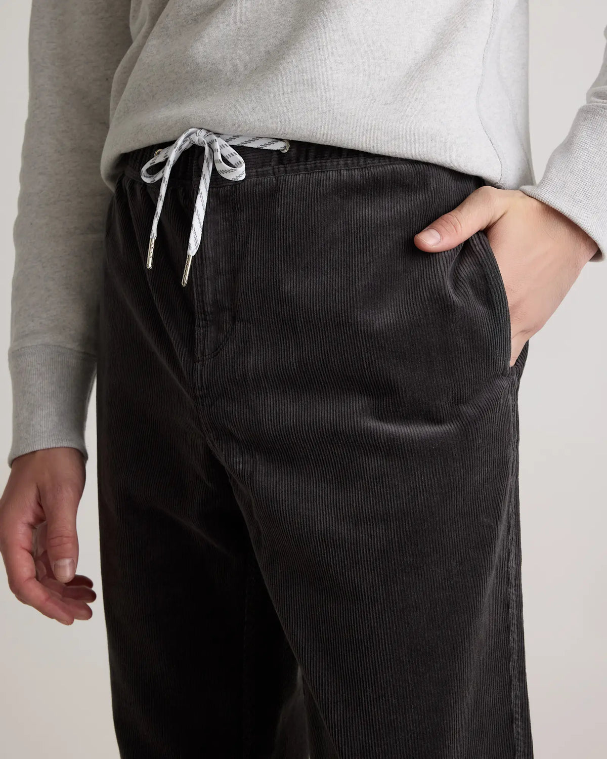 Organic Stretch Corduroy Drawstring Trousers - US 6457
