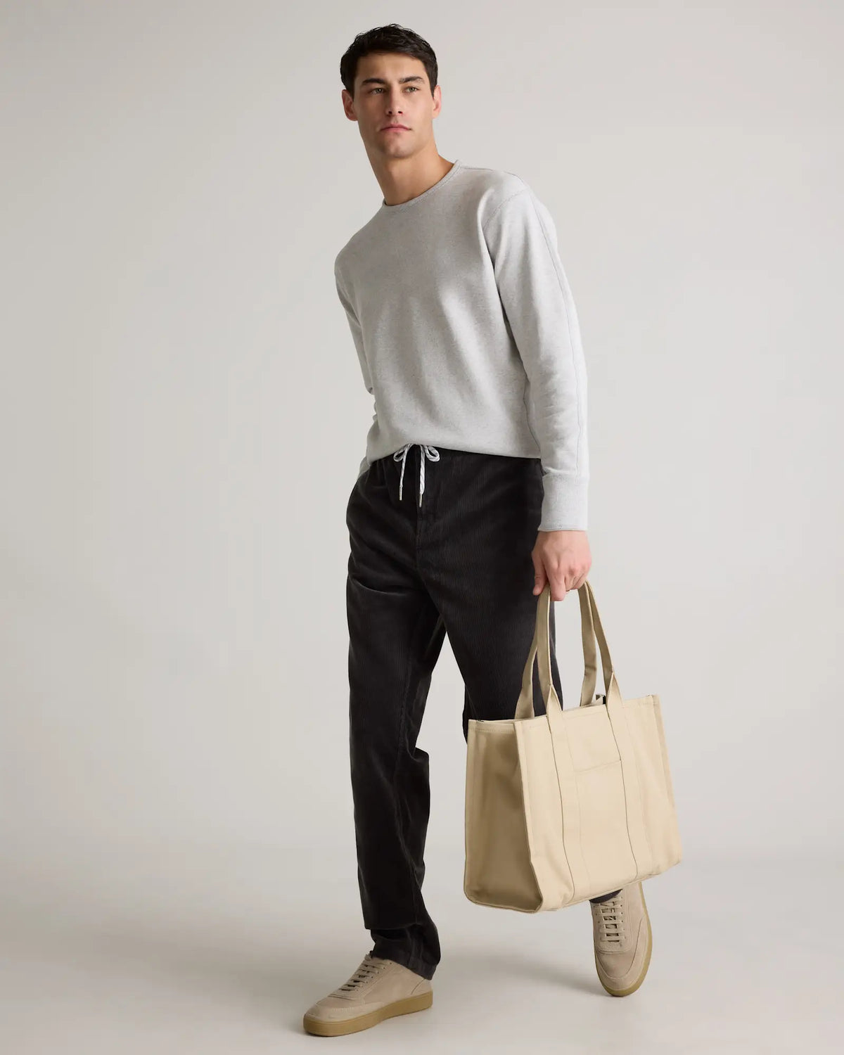 Organic Stretch Corduroy Drawstring Trousers - US 6457