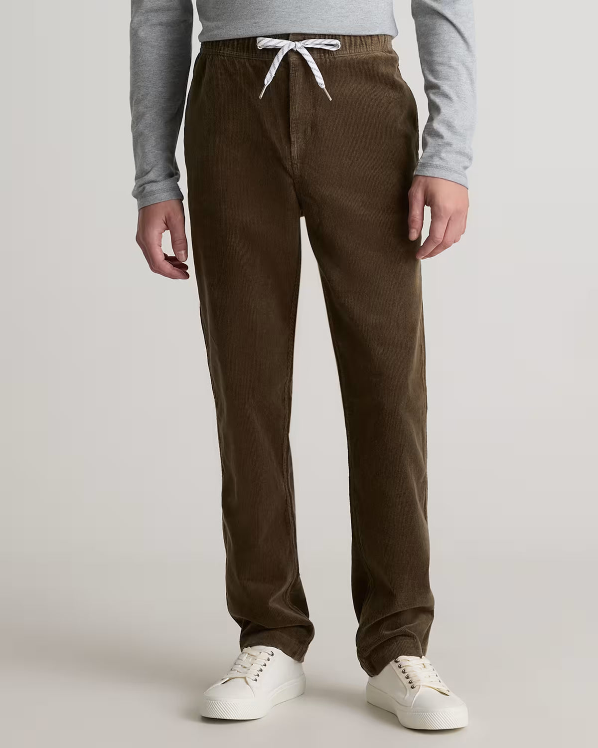 Organic Stretch Corduroy Drawstring Trousers - US 9040