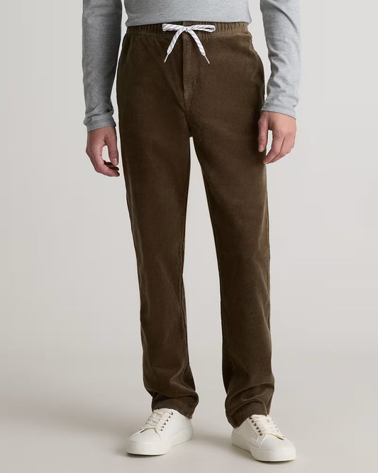 Organic Stretch Corduroy Drawstring Trousers - US 9040