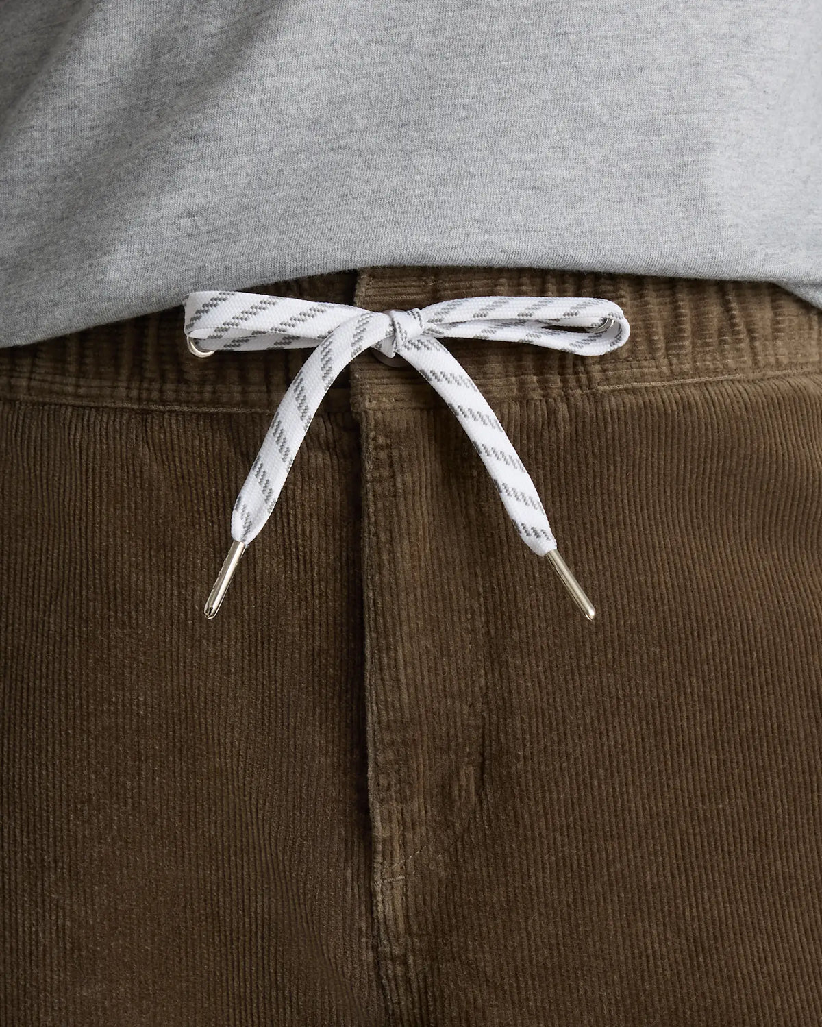Organic Stretch Corduroy Drawstring Trousers - US 9040