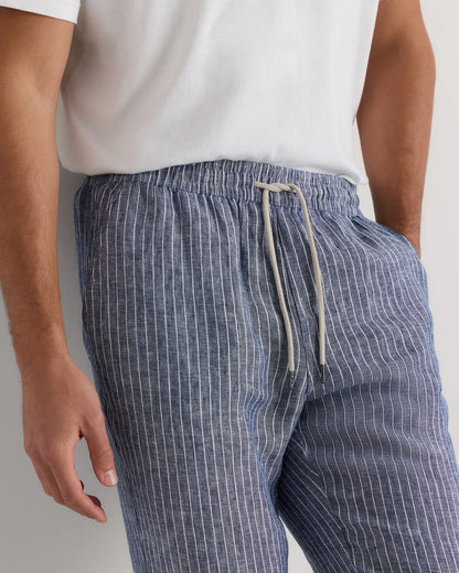 100% European Linen Drawstring Beach Pants - US 9505