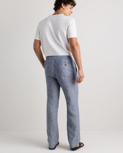 100% European Linen Drawstring Beach Pants - US 9505