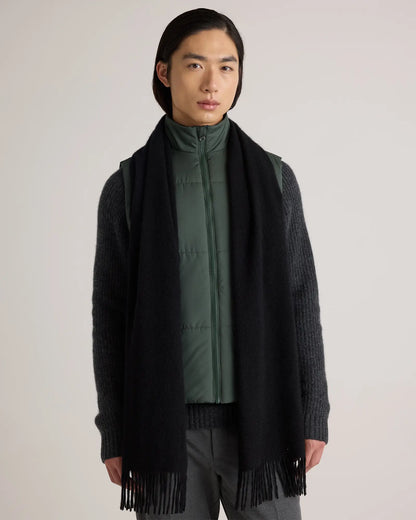 Mongolian Cashmere Woven Fringe Scarf - US 3638