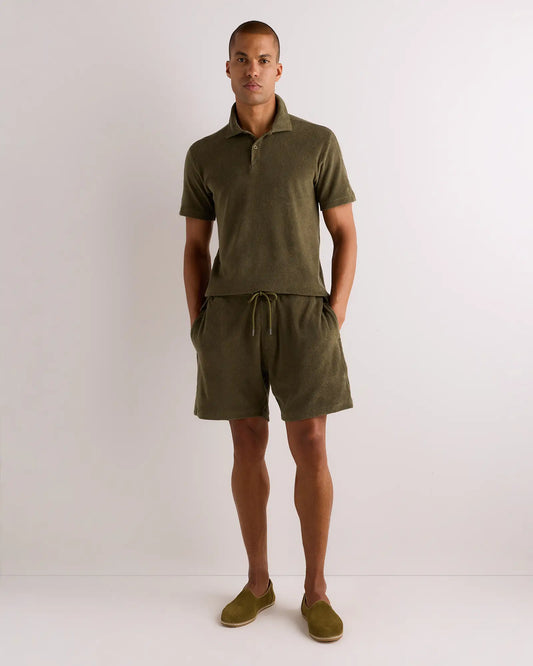 100% Organic Cotton Terry Towel Shorts - 6.5" - US 8870