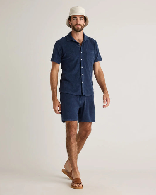 100% Organic Cotton Terry Towel Shorts - 6.5" - US 8386