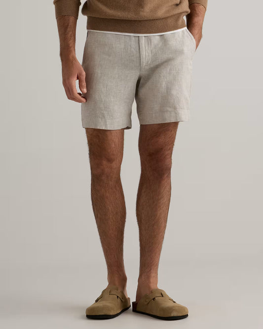 100% European Linen Trouser Shorts - 7" - US 0620