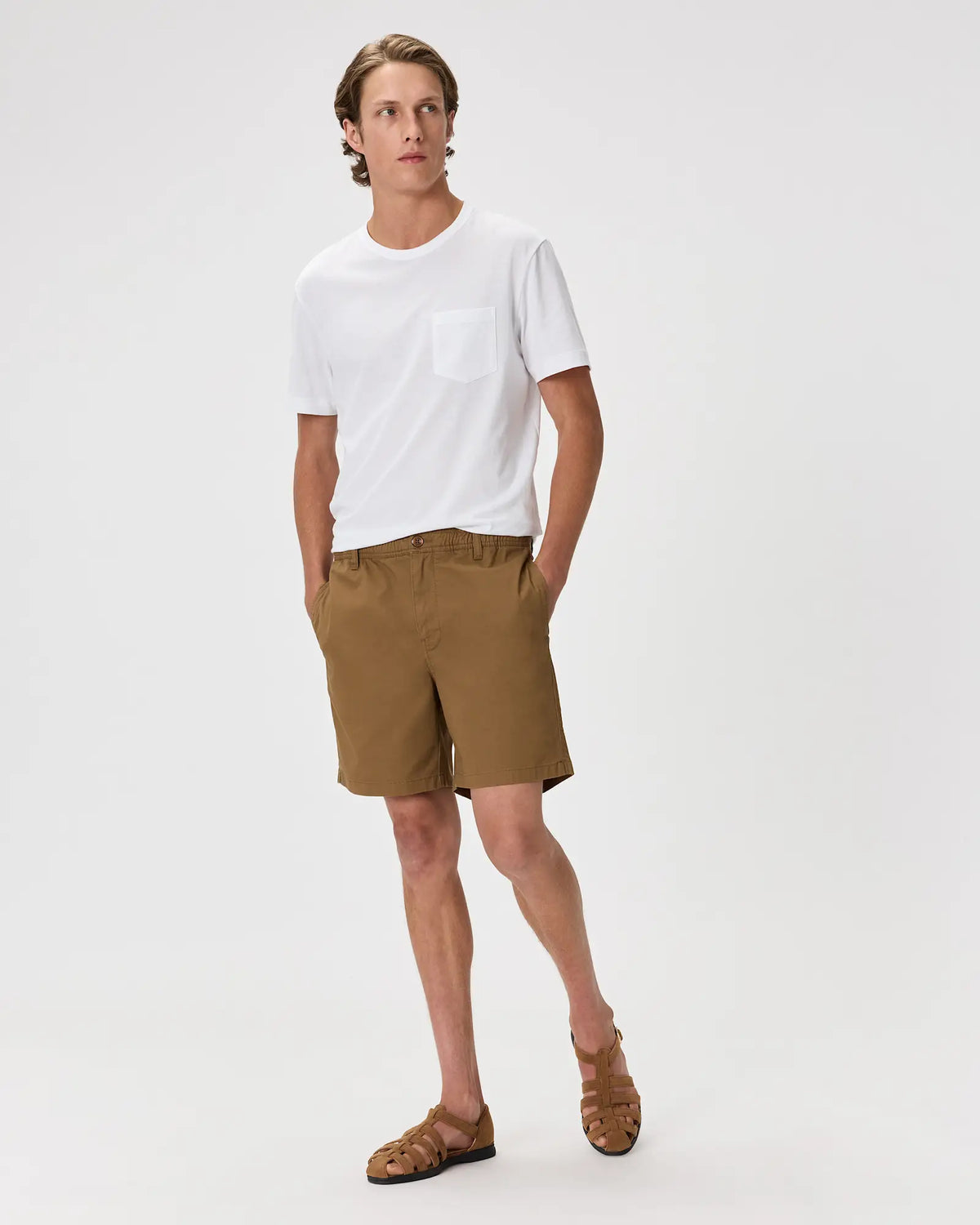 Organic Stretch Cotton Pull On Chino Shorts - 7" - US 0092