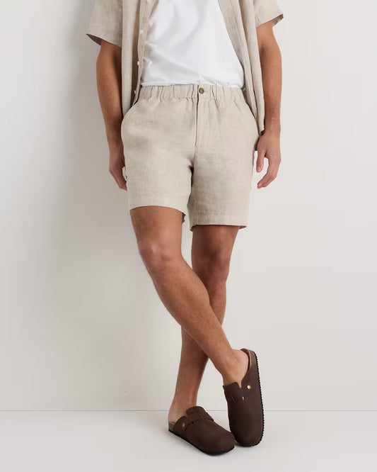 100% European Linen Shorts - 7" - US 1285