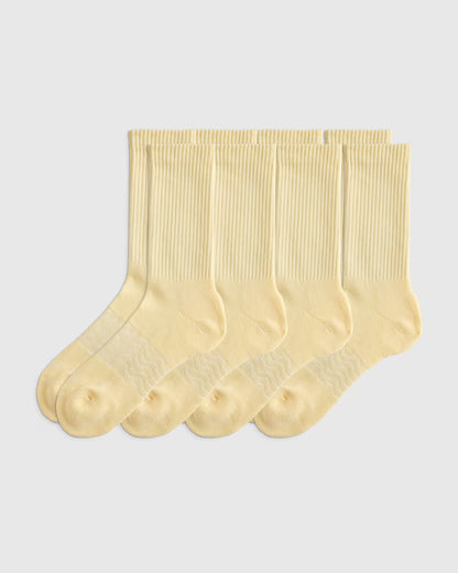Everyday Cotton Solid Crew Socks (4-pack) - US 5516