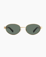 Gold with Green lens