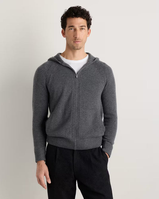 Luxe Baby Cashmere Bomber Hoodie - US 9423