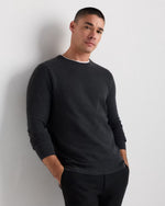 100% Organic Cotton Pique Crewneck Sweater - US 6409