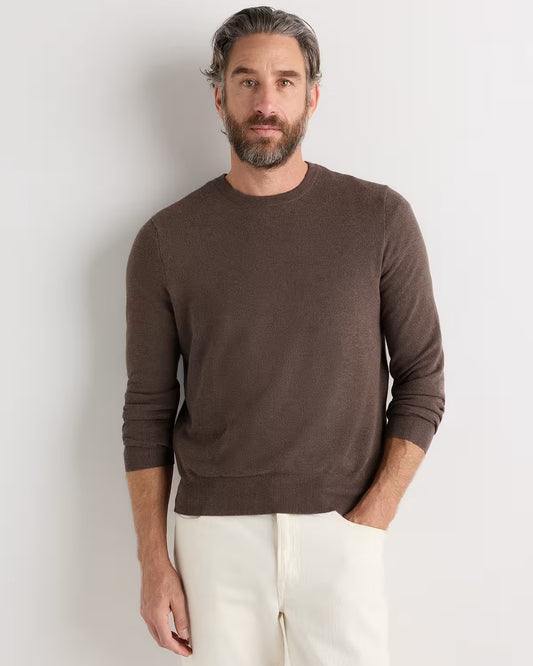 100% Organic Cotton Pique Crewneck Sweater - US 2954
