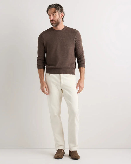 100% Organic Cotton Pique Crewneck Sweater - US 2954