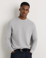 100% Organic Cotton Pique Crewneck Sweater - US 9535