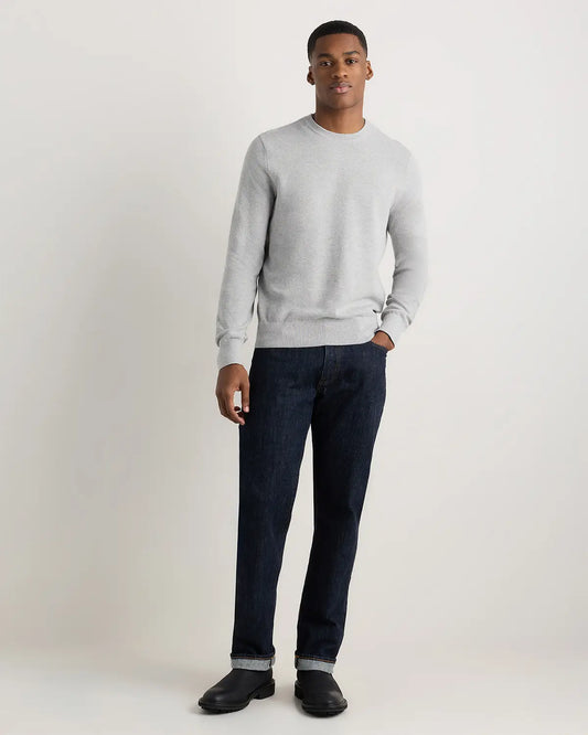 100% Organic Cotton Pique Crewneck Sweater - US 9535