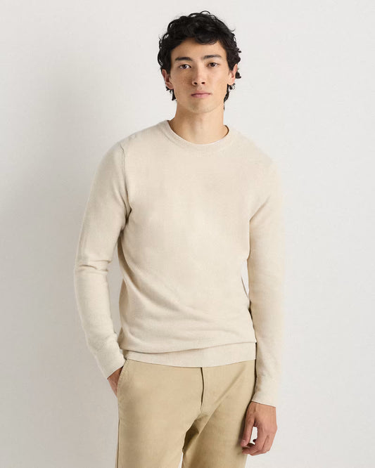 100% Organic Cotton Pique Crewneck Sweater - US 3823