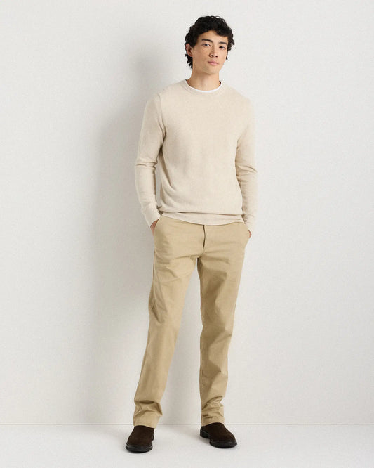 100% Organic Cotton Pique Crewneck Sweater - US 3823