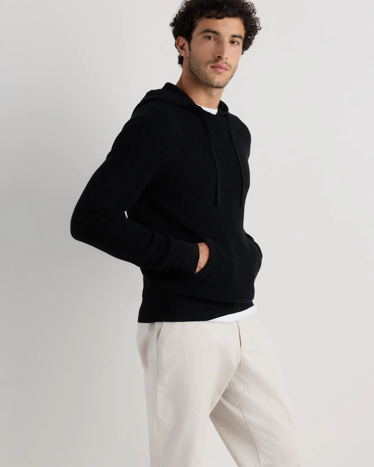 Organic Cotton Cashmere Waffle Hoodie - US 8149